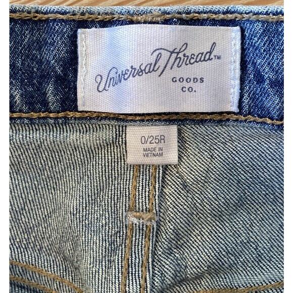 Universal Thread Vintage Straight Jeans Size 0 Women’s Blue - Picture 3 of 9